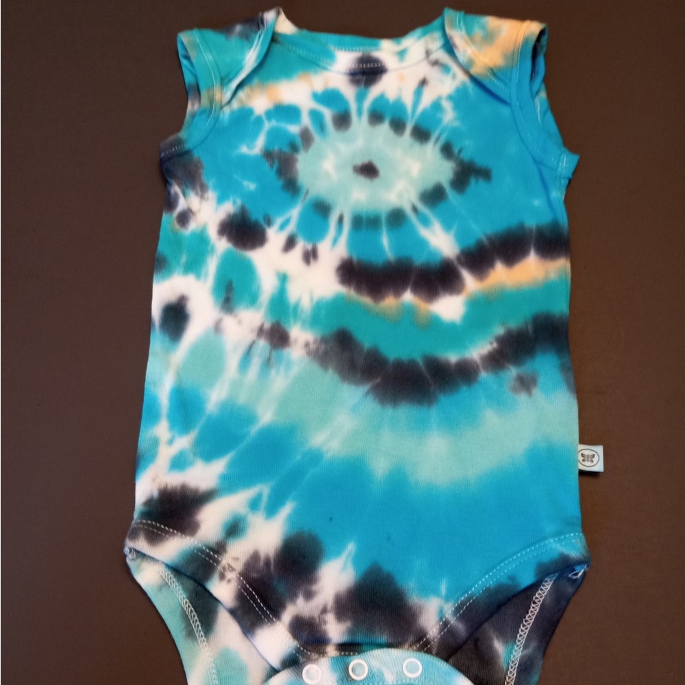 COPY - Handmade Tie Dye for Baby 3-6mo. (Sleeveless)